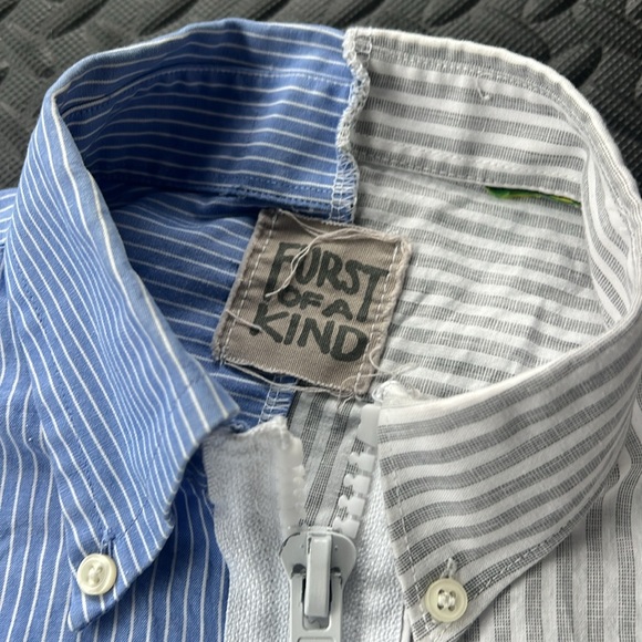 LF FURST OF A KIND Spliced Cropped Zip Top - Picture 3 of 4